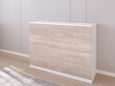 Комод 05/23 120х40х90 Белый/Кастелло Серый