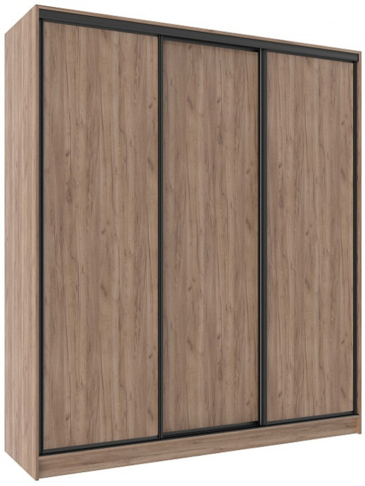 Шкаф-купе трехдверный 2000 Домашний Дуб табачный Craft