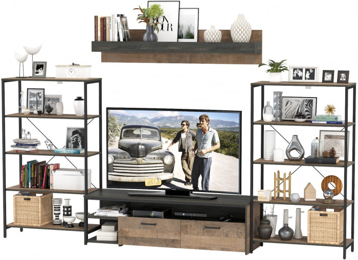 Трувор Гостиная 111, дуб гранж песочный/интра