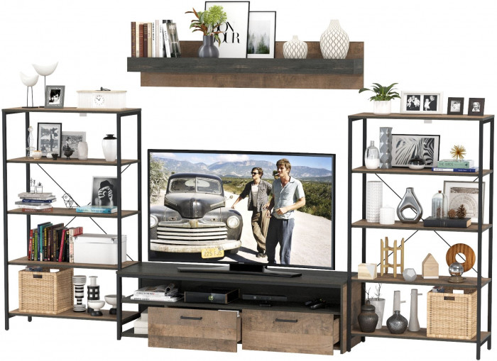 Трувор Гостиная 111, дуб гранж песочный/интра