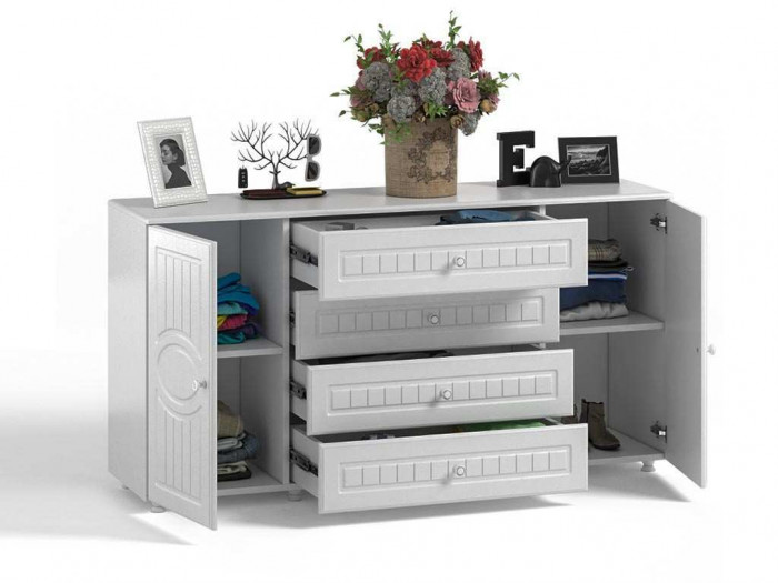 Гостиная Монако-6 белое дерево