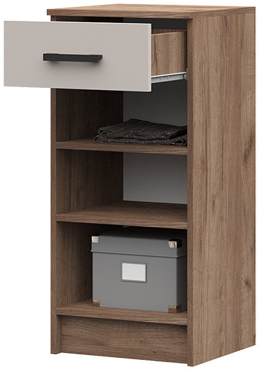 ТБ-201 Машенька ЛДСП тумба с ящ. (400*866*380) дуб крафт табачный/кашемир