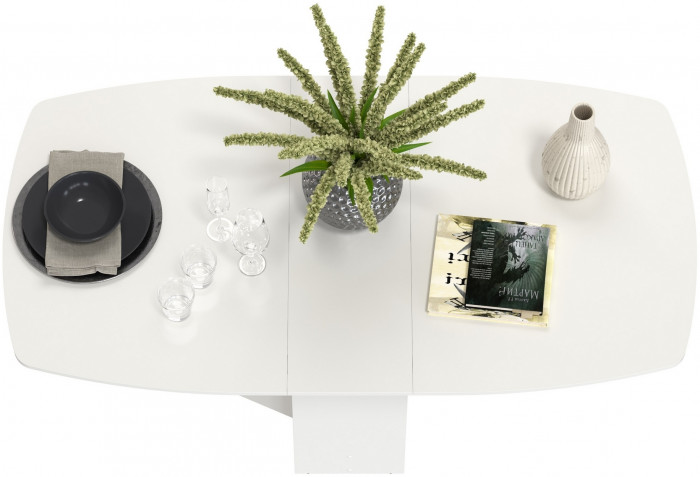 Стол-книжка раскладной 1-65М1бел, белый