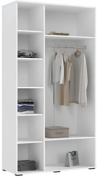 Норд Шкафы угловая композиция, Белый/белый глянец
