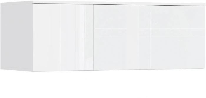 Норд Шкафы угловая композиция, Белый/белый глянец