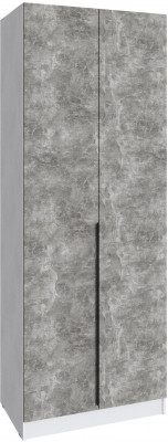 Шкаф Мадрид (0,85) без зеркала, Белый/Ателье светлое