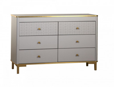 Комод 65.01 Антре серый / золото