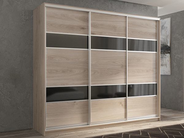 Шкаф-купе Кааппи 7 Кастелло Серый 210х60х230 см