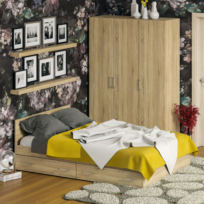 Спальня Стандарт 1-1400Я, дуб сонома