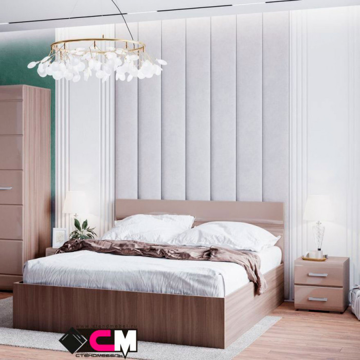 Вегас Тумба прикроватная 400*430*446 венге/белый глянец