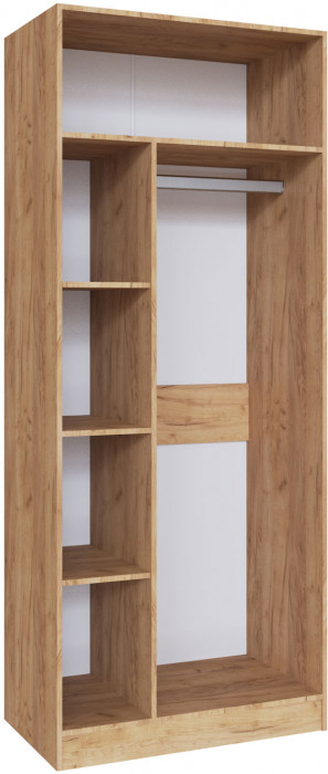 Прихожая Руэлла Шкаф универсальный дуб крафт золотой/белый