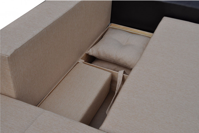 Диван УГЛОВОЙ Амстердам рогожка серая 160 НПБ