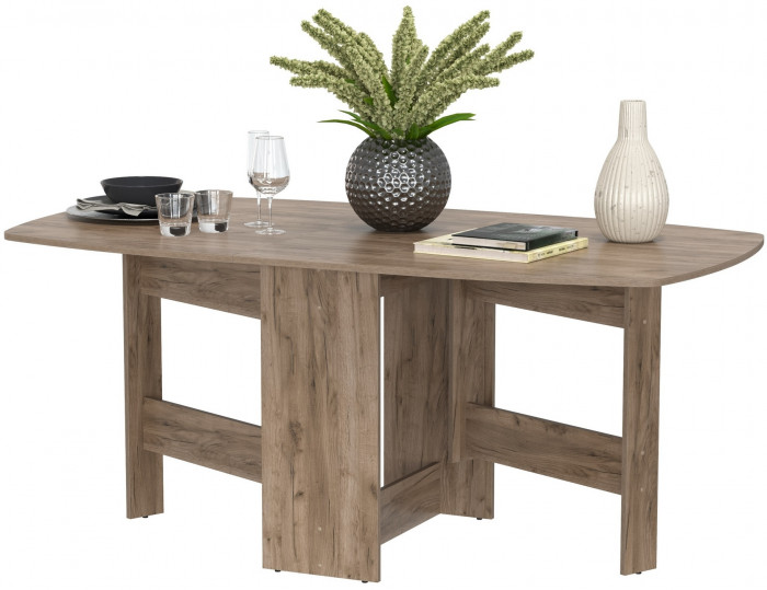 Стол-книжка раскладной 1-65М1дкт, дуб крафт табачный