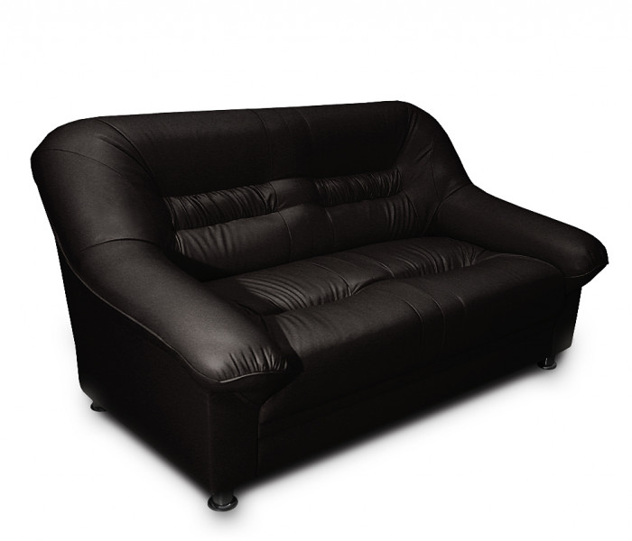 Диван кожаный красный, прямой 3-х местный, для дома, офиса, гостиной, кабинета Карелия