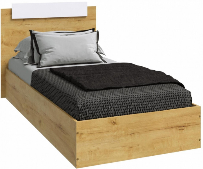 Эко Кровать 900 (Белый матовый)