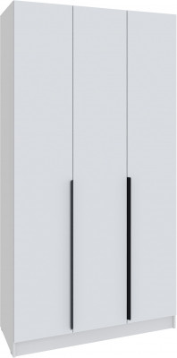 Шкаф Мадрид (1,2) с 3 ящ. внутри без зеркала, Белый