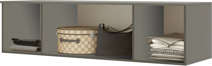 Норд Шкаф 4-х створчатый 1600 + Норд Антресоль к шкафу 1600 графит