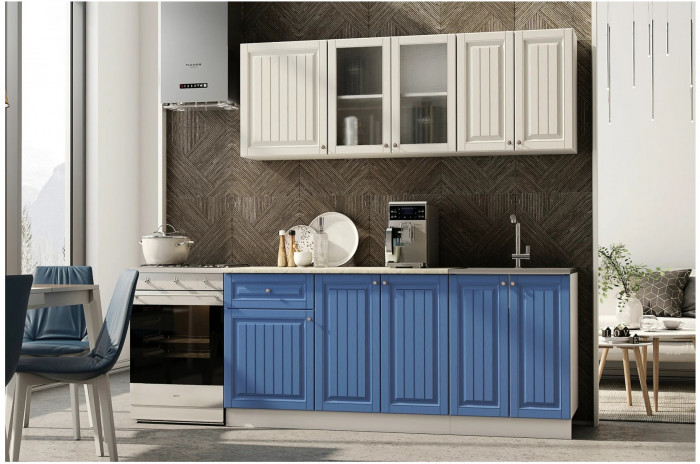 Кухня Хозяюшка МДФ 1800 (Трюфель, Белый)