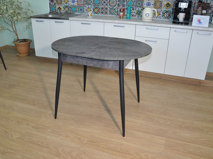 Обеденная группа Стиль-1 / Стул Х 4 шт. / Цемент темный/черный / бид 10