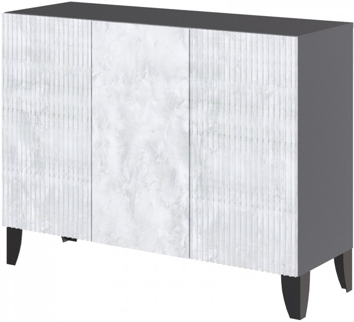 Комод Сириния, Серый графит/Мальта