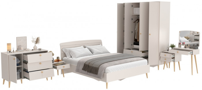 Афина Спальня 31-1600, кашемир серый