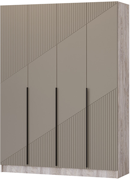 Шкаф Авис 1,6, Дуб эндгрейн/Крема