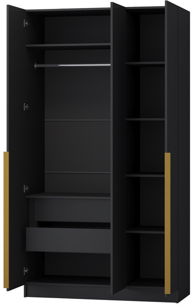 Шкаф Авангард 1200, черный