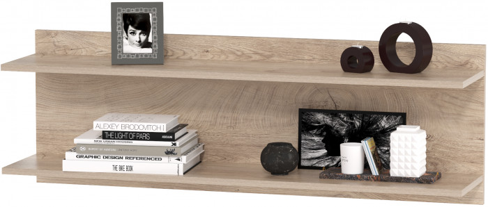 КР100 Бостон № 43, цвет дуб эндгрейн элегантный/фасады МДФ милк рикамо софт, 13.154+12.69+09.132+13.156, ШхГхВ 230,6х57,2х194,4 см., ун. сборка