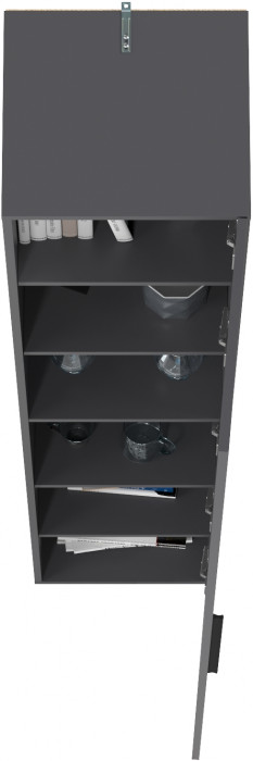 Эйр Гостиная 16.324.01 Шкаф-пенал, серый графит