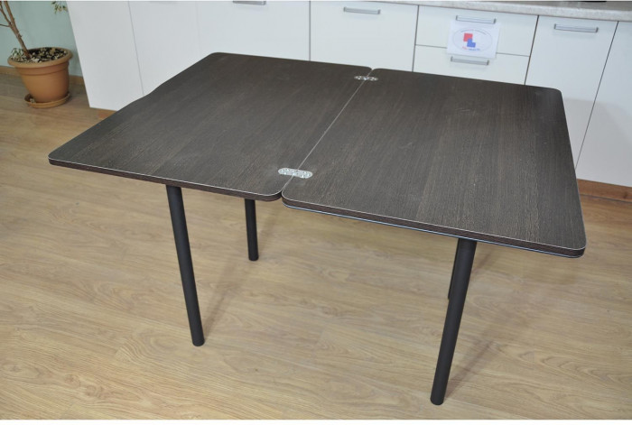 Симпл фотопечать стол обеденный раскладной / черный мрамор/венге/черный