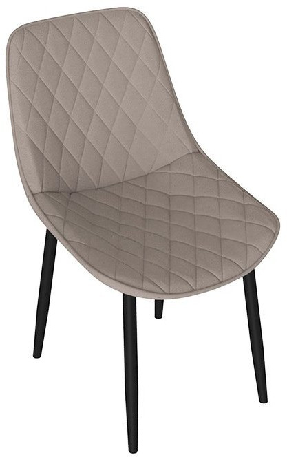 OSCAR Стул (Черный муар/Велюр L002 серо-бежевый)