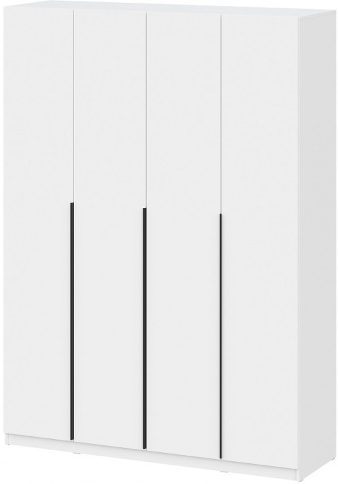 Шкаф распашной с наполнением (13 полок + 2 ящика) ШК 5 (1600), Белый