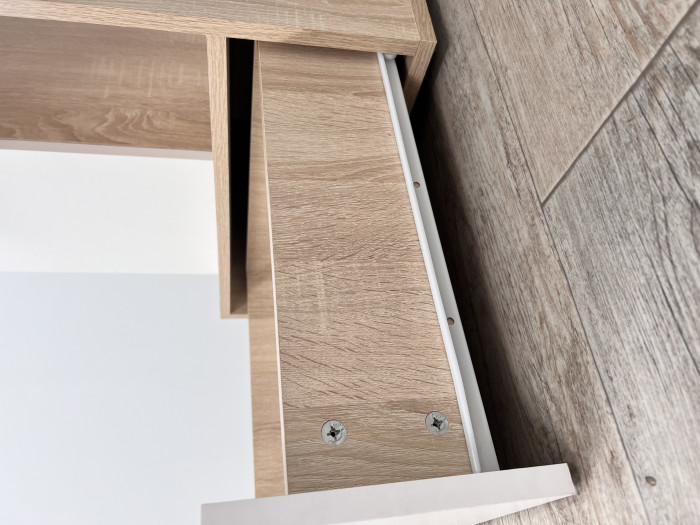 Компьютерный стол Квартет-11, Дуб крафт табачный/Дуб крафт белый