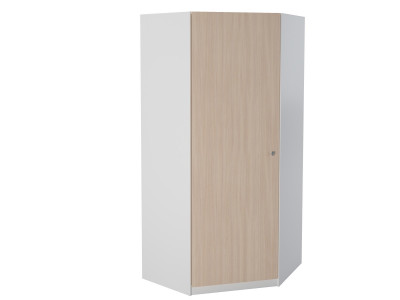 Шкаф угловой Белый/Дуб молочный