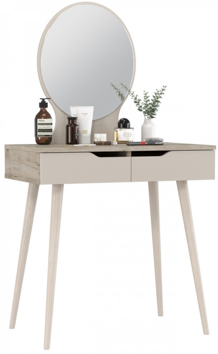 Трюмо 4-25915дкс/к.с, дуб крафт серый/кашемир серый