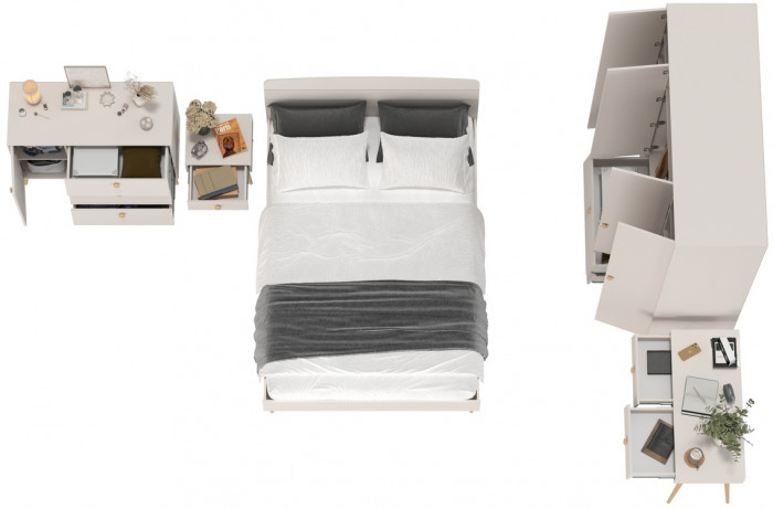 Афина Спальня 32-1400, кашемир серый