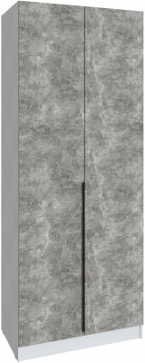 Шкаф Мадрид (0,9) без зеркала, Белый/Ателье светлое