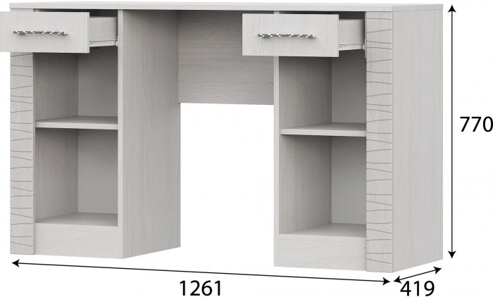 Гамма 20 Стол туалетный Серия 4 анкор  светлый/Сандал светлый