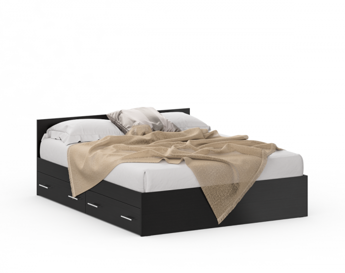 Стандарт Кровать с ящиками 1600, венге