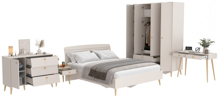 Афина Спальня 32-1600, кашемир серый