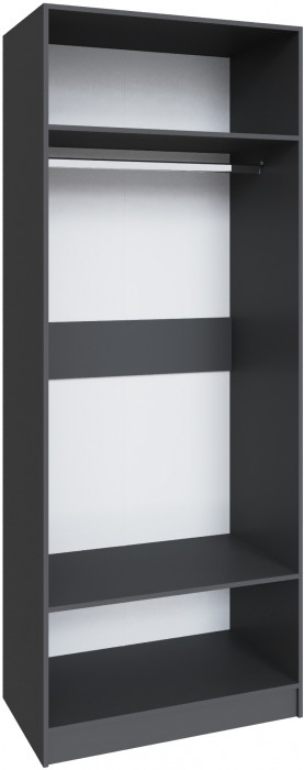 Шкаф Мадрид (0,9) без зеркала, Графит серый