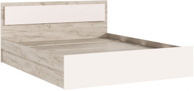 Кровать 0,9м с настилом ЛДСП Мартина, Дуб крафт серый/Кашемир