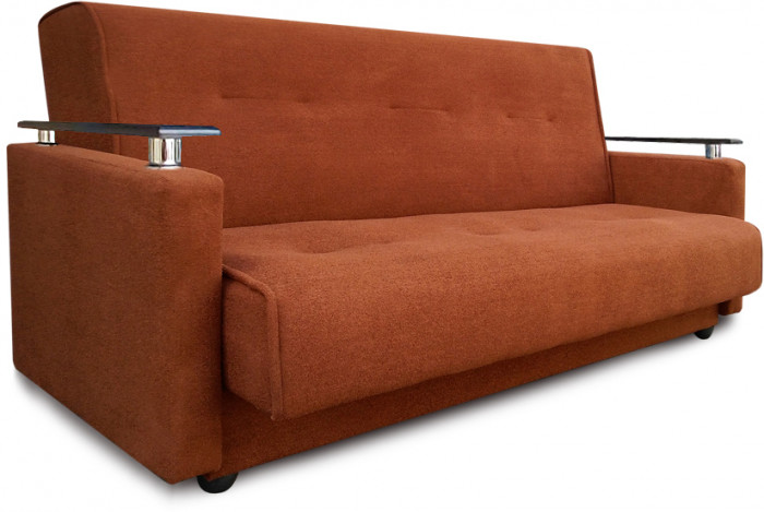 Диван-книжка Милан Люкс, 120х190, коричневый