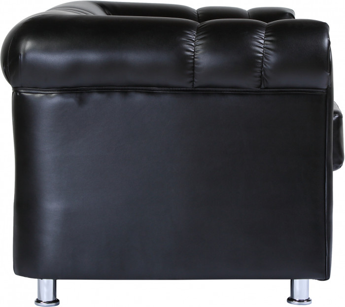 Диван кожаный коричневый, прямой 2-х местный, для дома, офиса, гостиной, кабинета Честер