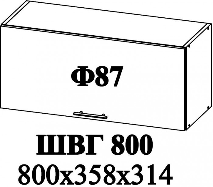Ф-87 Альфа (ШВГ 800) МДФ холст вулкан