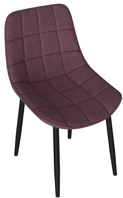 BOSTON Стул (Черный муар/Велюр V005 светло-бежевый)