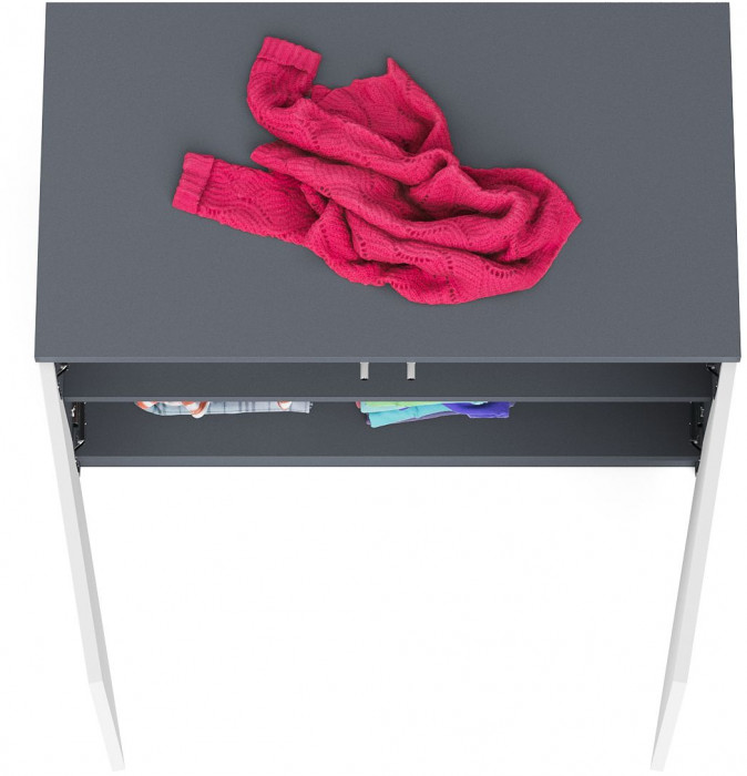 Мори Тумба/антресоль МА900.1, графит/белый