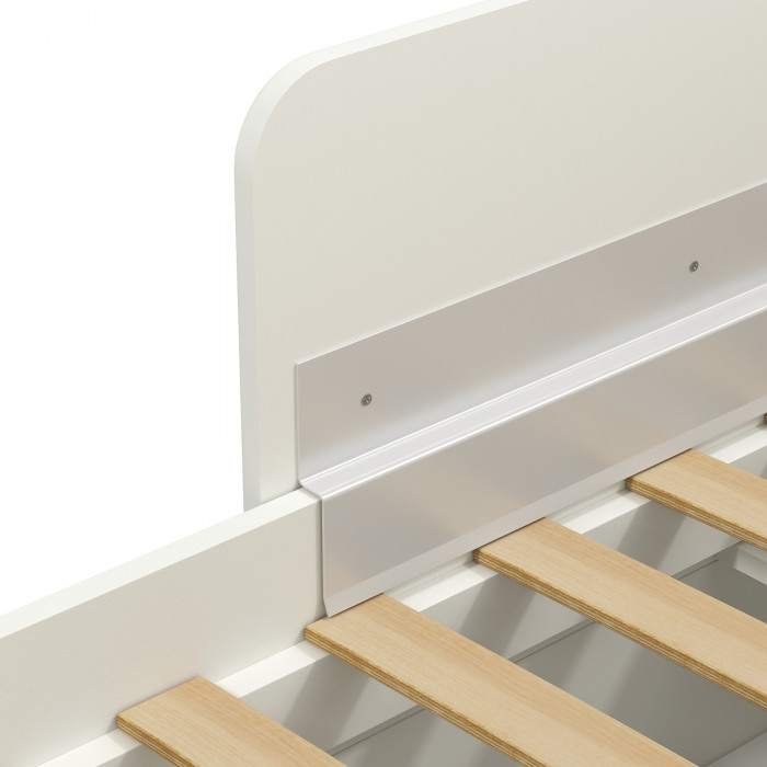 Джастин 17.51 Бортик универсальный, цвет белый шагрень, ШхГхВ 64х1,6х33 см.