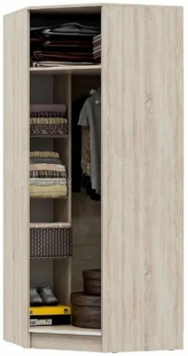 С/Г Мартина Шкаф угловой для одежды (Венге / Белый)