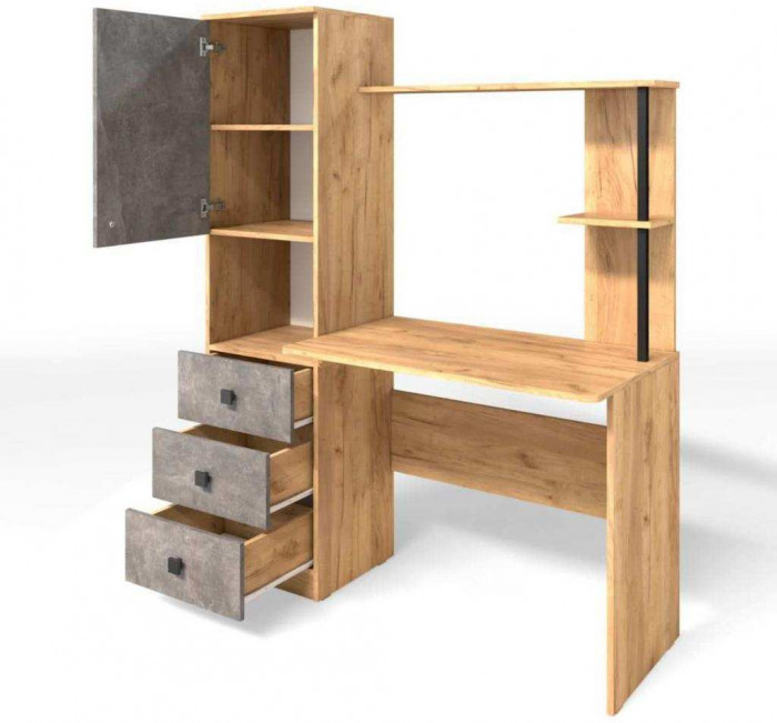 Стол компьютерный СК-8 дуб крафт/ателье